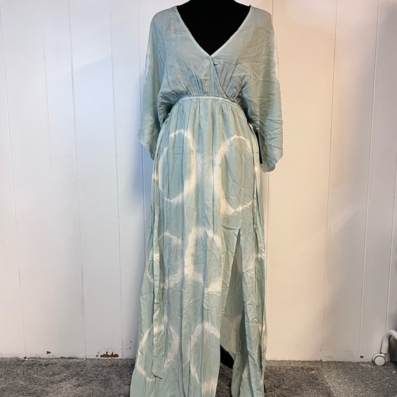 Lulu’s Kimono Boho Dress Tie Dye Beach - Picture 3 of 8